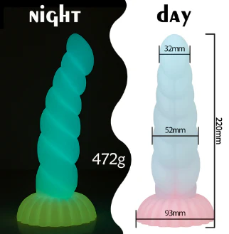 Free shipping丨Glow-in-the-Dark Colorful Dildo with Strong Suction Cup, Adult Toy for Women - Image 6